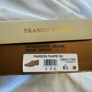 Franco Sarto suede flats